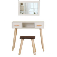 Coiffeuse de bureau avec miroir et tabouret